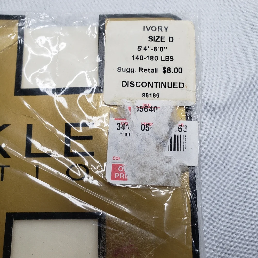 Ann Taylor Ivory Control Top Pantyhose Ultra Sheer Size D